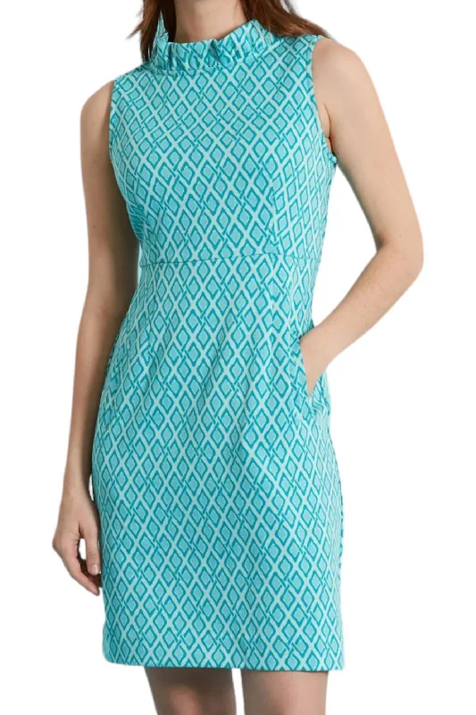 Erica Dress In Teal