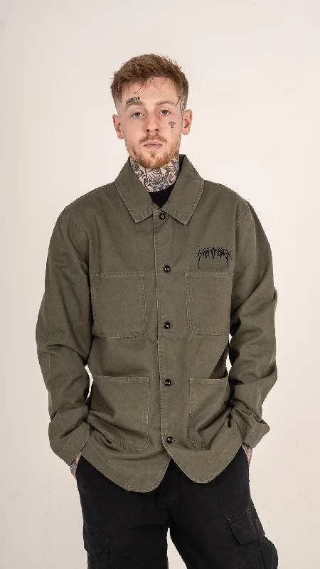 Metal Logo Chore Jacket Army Green