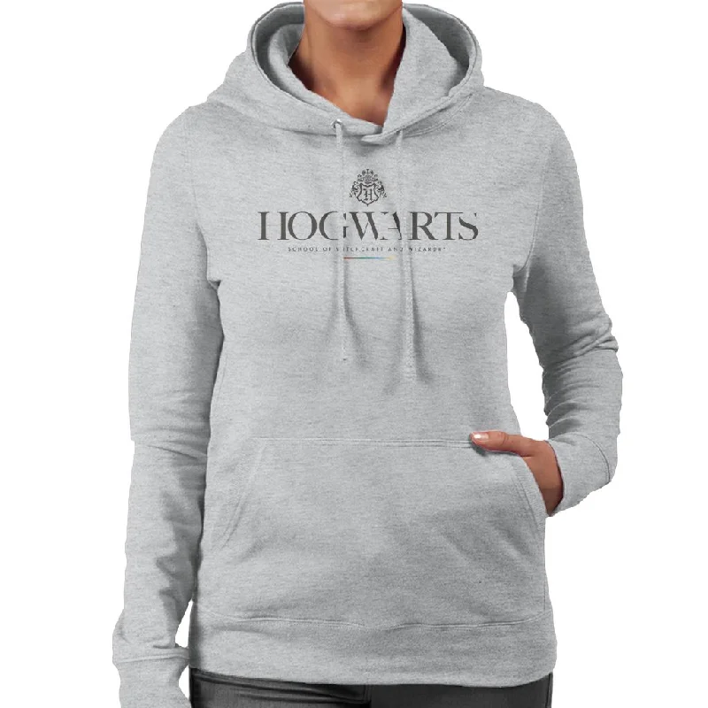 Harry Potter School Of Witchcraft And Wizardy Logo Women's Hooded Sweatshirt