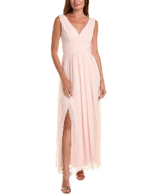 Dessy Collection Draped Maxi Dress