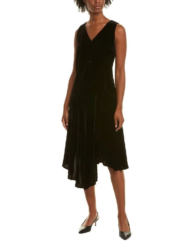 Lafayette 148 New York Ashlena Silk-Blend Midi Dress