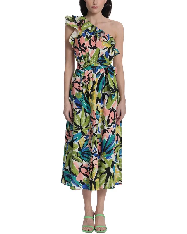 Donna Morgan Poplin Midi Dress