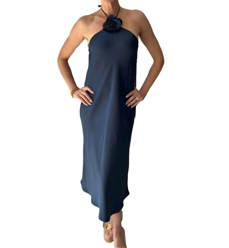 Jonah Halter Dress In Navy